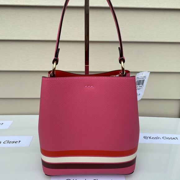 COACH Bucket Bag Colorblock With Stripe - Picture 5 of 9